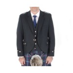 Argyll/Day Jacket Alone, Black Barathea